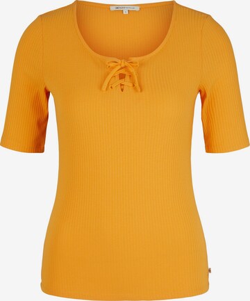 TOM TAILOR DENIM Shirt in Orange: predná strana