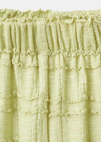 MANGO KIDS Wide leg Pants 'Limeset' in Yellow