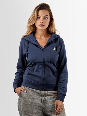 U.S. POLO ASSN. Sweat jacket in Blue: front