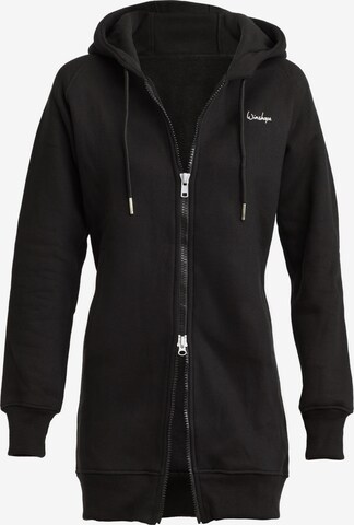 Winshape Sports sweat jacket 'J006' in Black