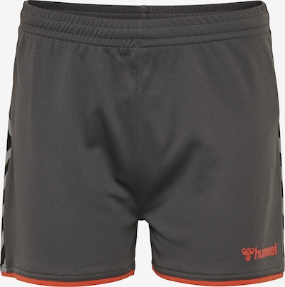 Hummel Workout Pants in mottled grey / Red / Black, Item view