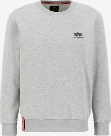 ALPHA INDUSTRIES Μπλούζα φούτερ 'Basic Logo' σε γκρι: μπροστά