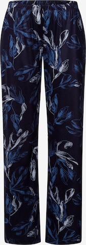 Hanro Pyjamahose ' Loungy Nights ' in Blau: Vorderseite