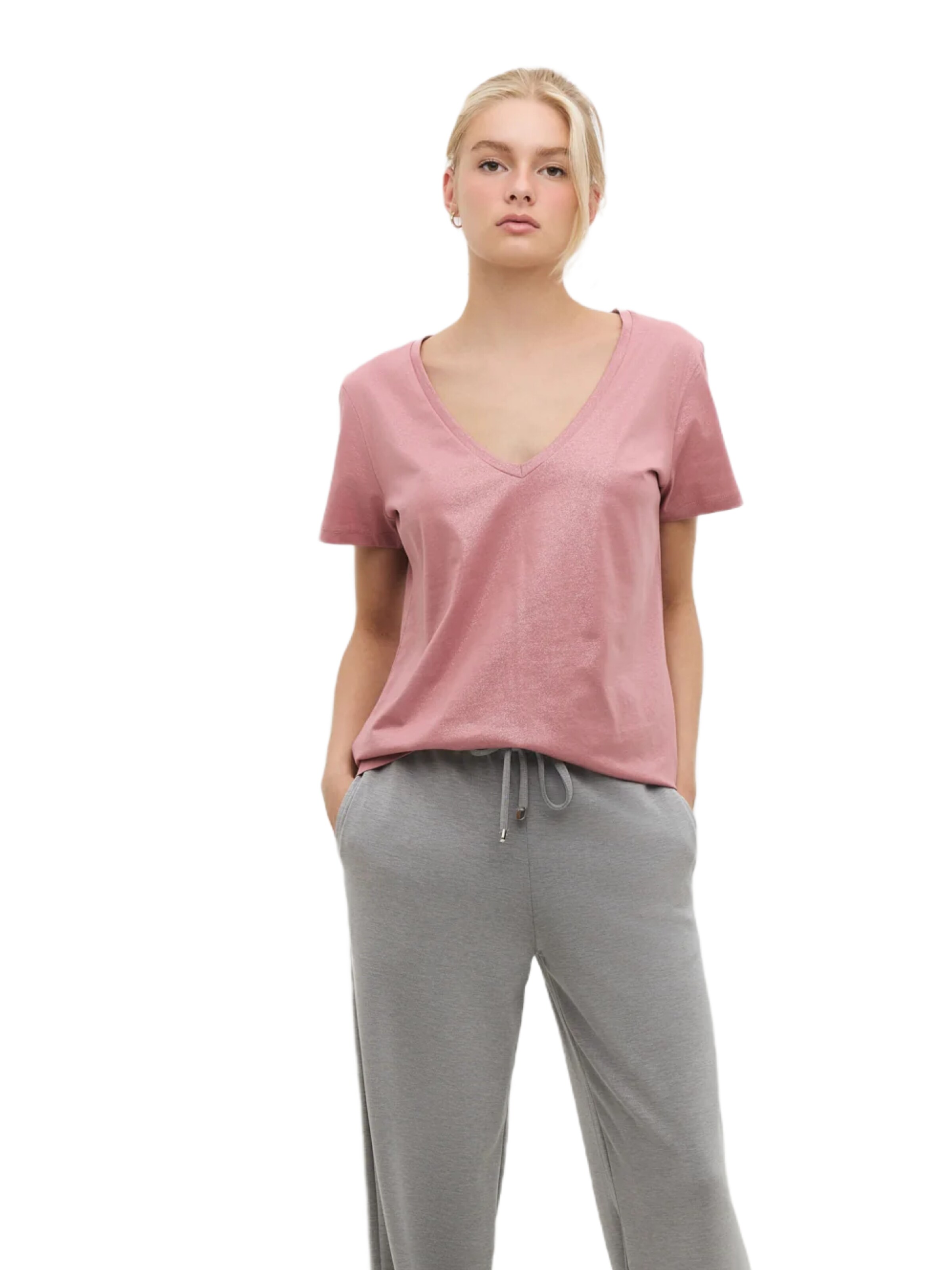 No Matter What T-Shirt in Pink: Vorderseite