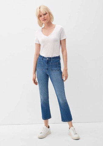QS Flared Jeans 'Reena' in Blauw