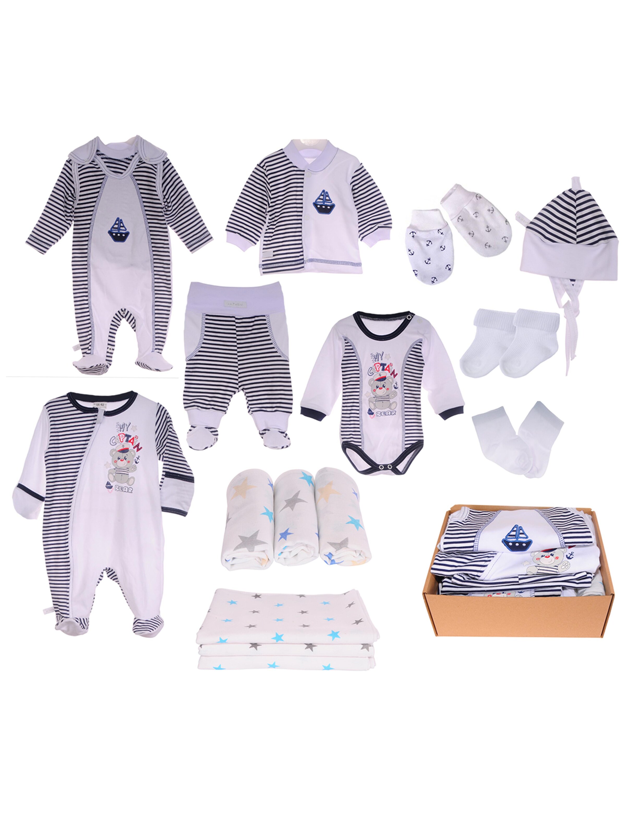 La Bortini Set in Blue: front