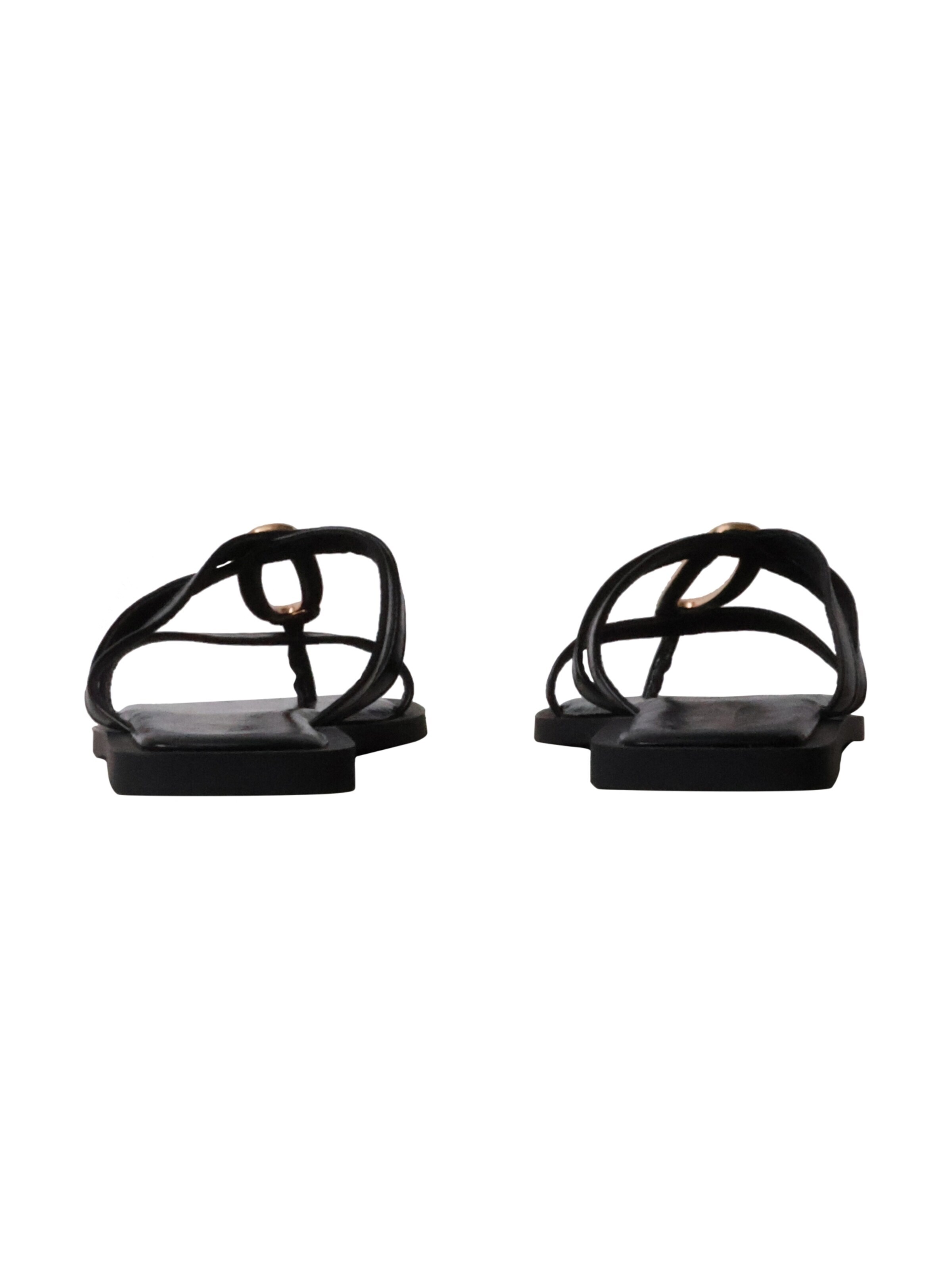 Sixth Sense - Sandalias 'Flache Slipper-Sandalen „Paris“' en negro