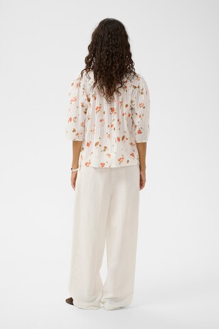 SOAKED IN LUXURY Bluse 'Bianca' i hvid