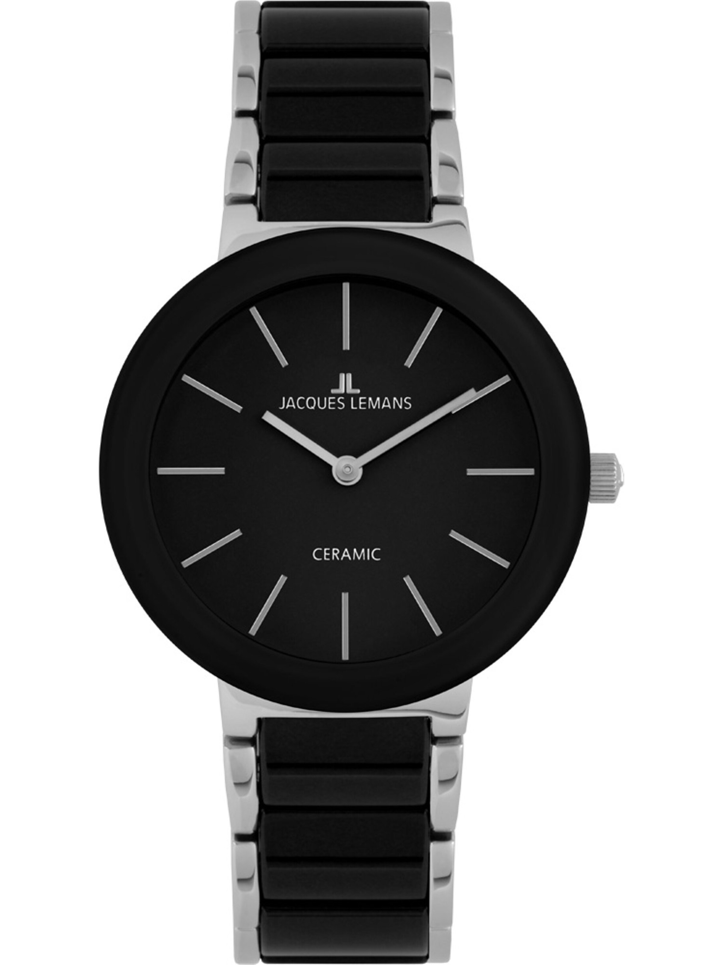 Jacques Lemans Analog Watch in Black: front