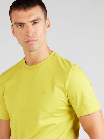 BOSS Black Тениска 'Thompson 01' в жълто