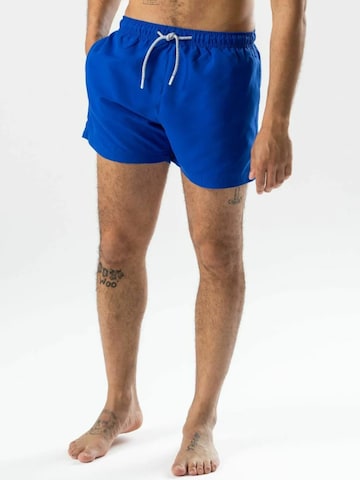 Shorts de bain ' Swimshorts ' TEESHOPPEN en bleu : devant