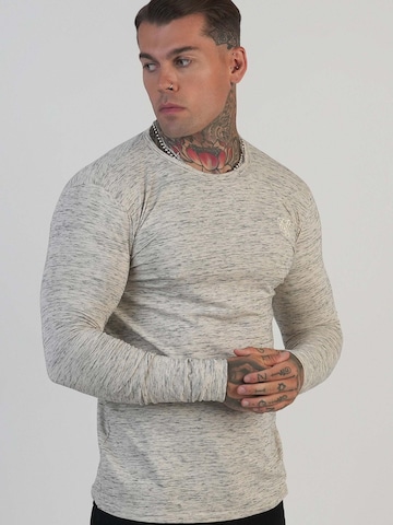 Maglietta 'Marl' di SikSilk in grigio