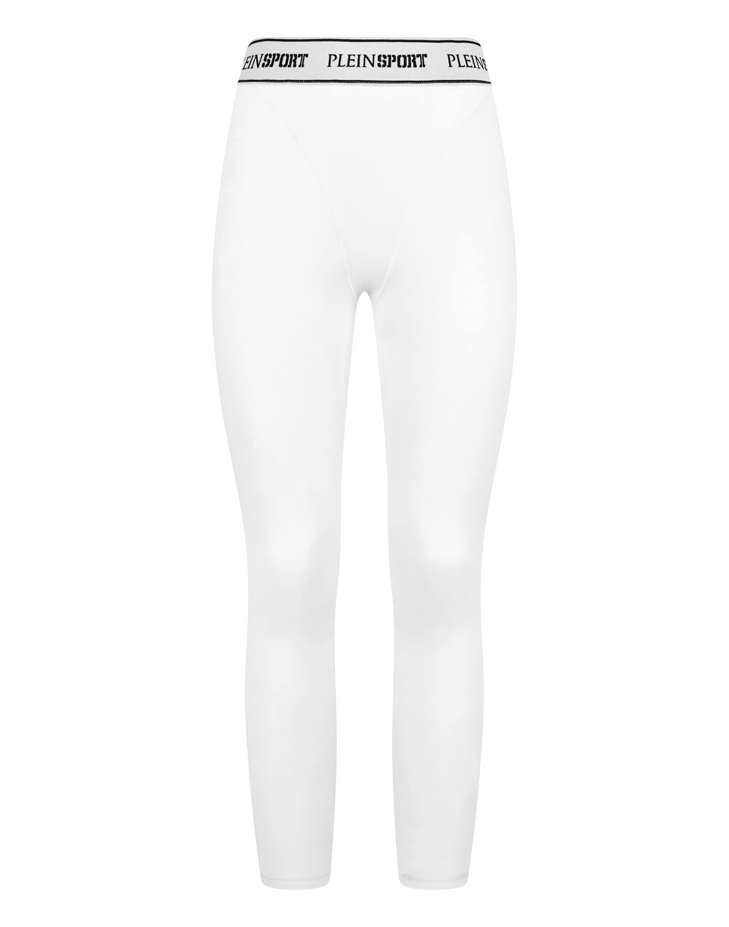 Leggings di Plein Sport in bianco: frontale
