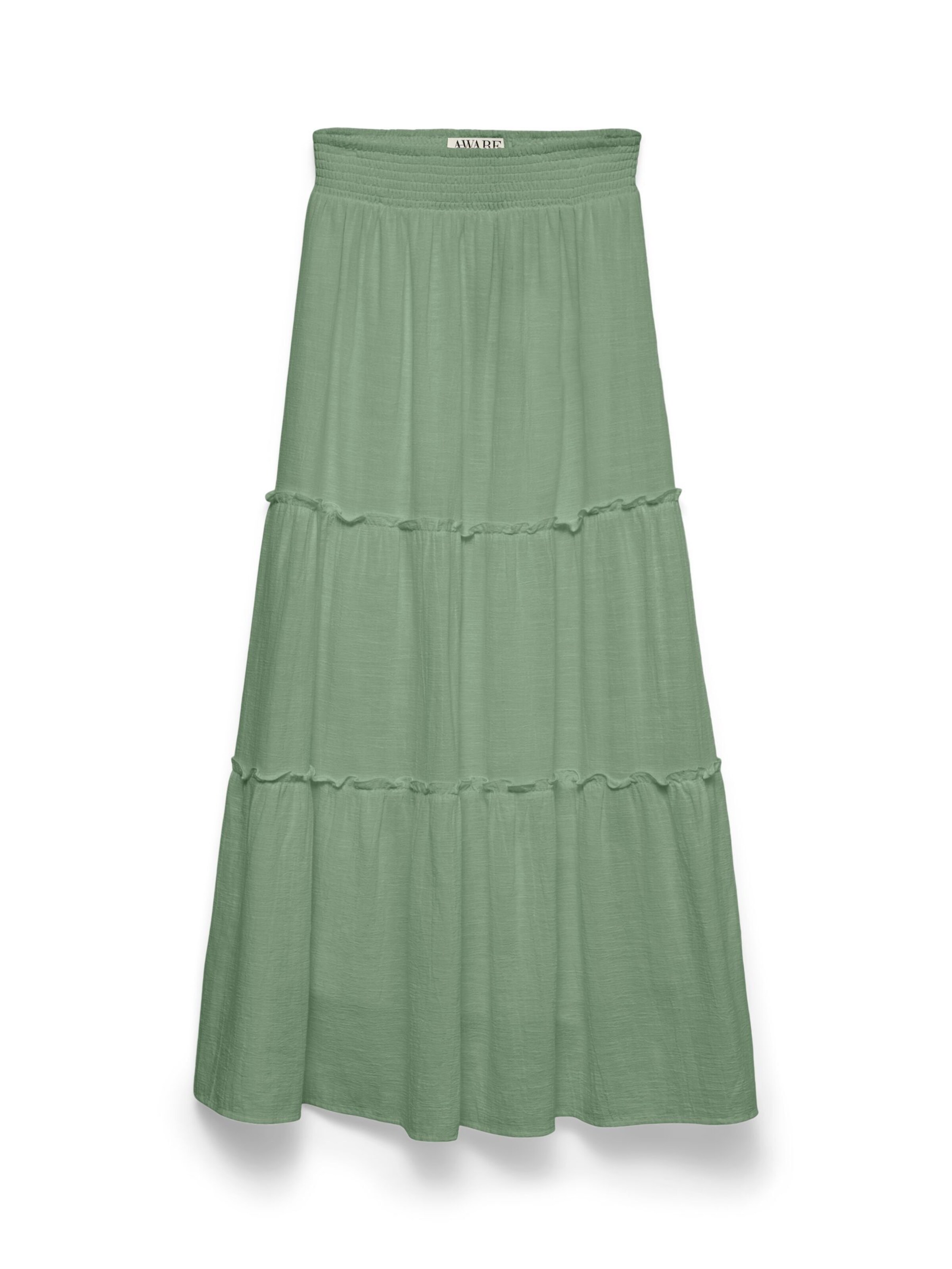 Jupe 'AWKEELEY' VERO MODA en vert : devant