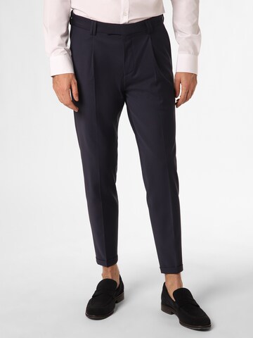 CINQUE Regular Pleat-Front Pants 'Sand' in Blue: front