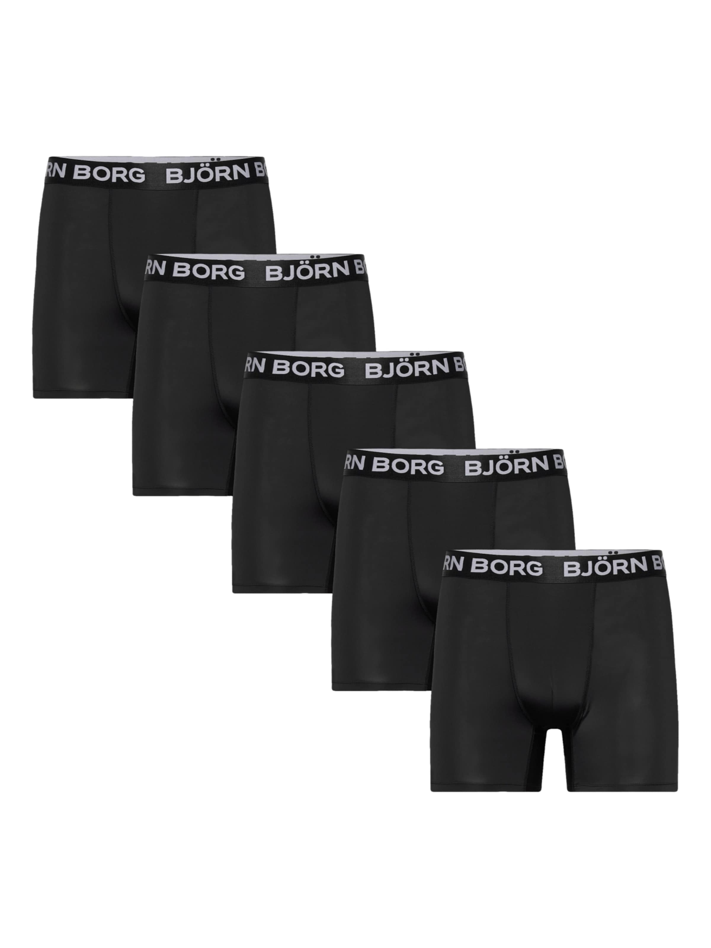 BJÖRN BORG Boxershorts in schwarzmeliert, Produktansicht