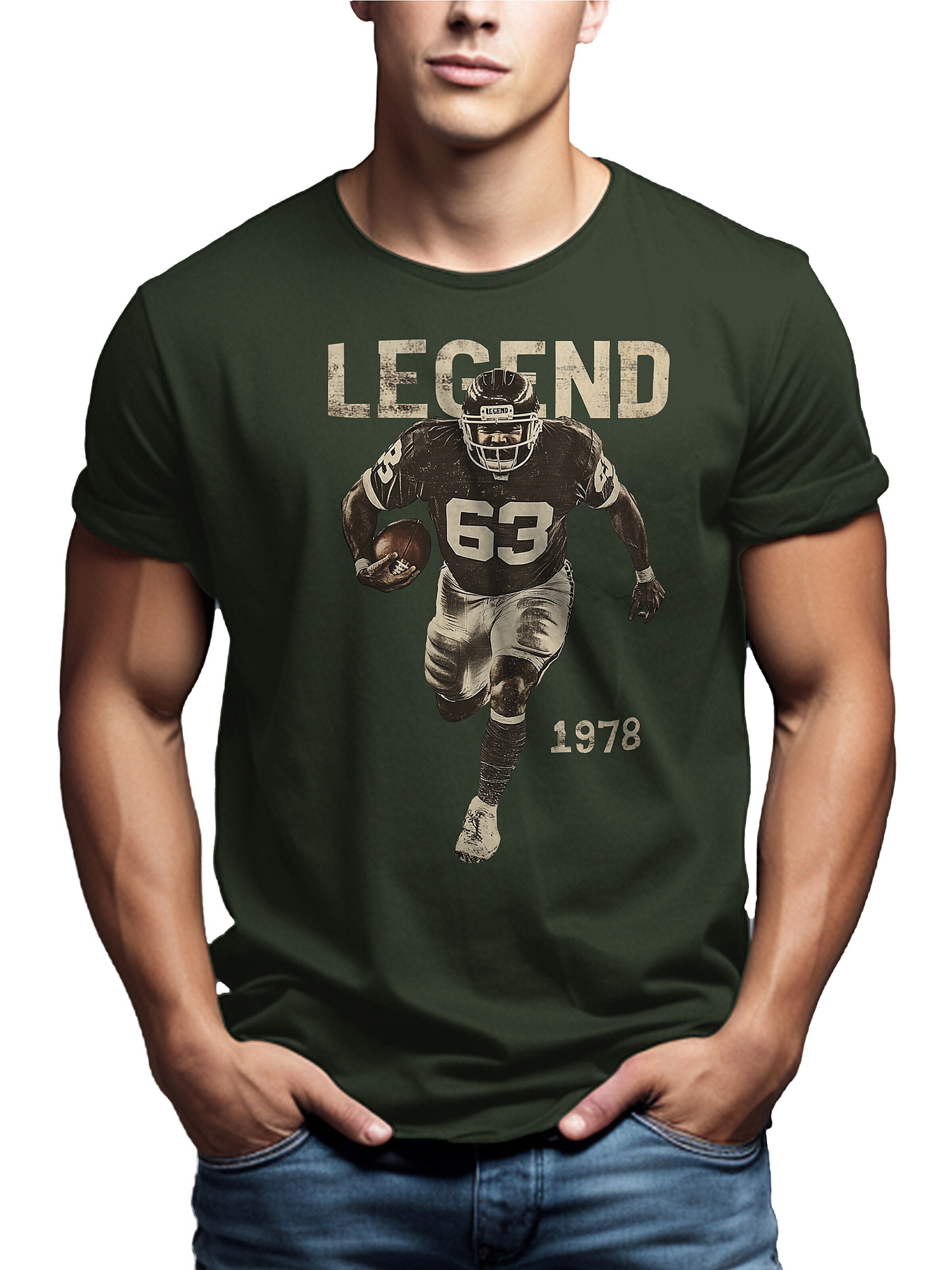 MAKAYA Shirt 'Football Legend' in Green