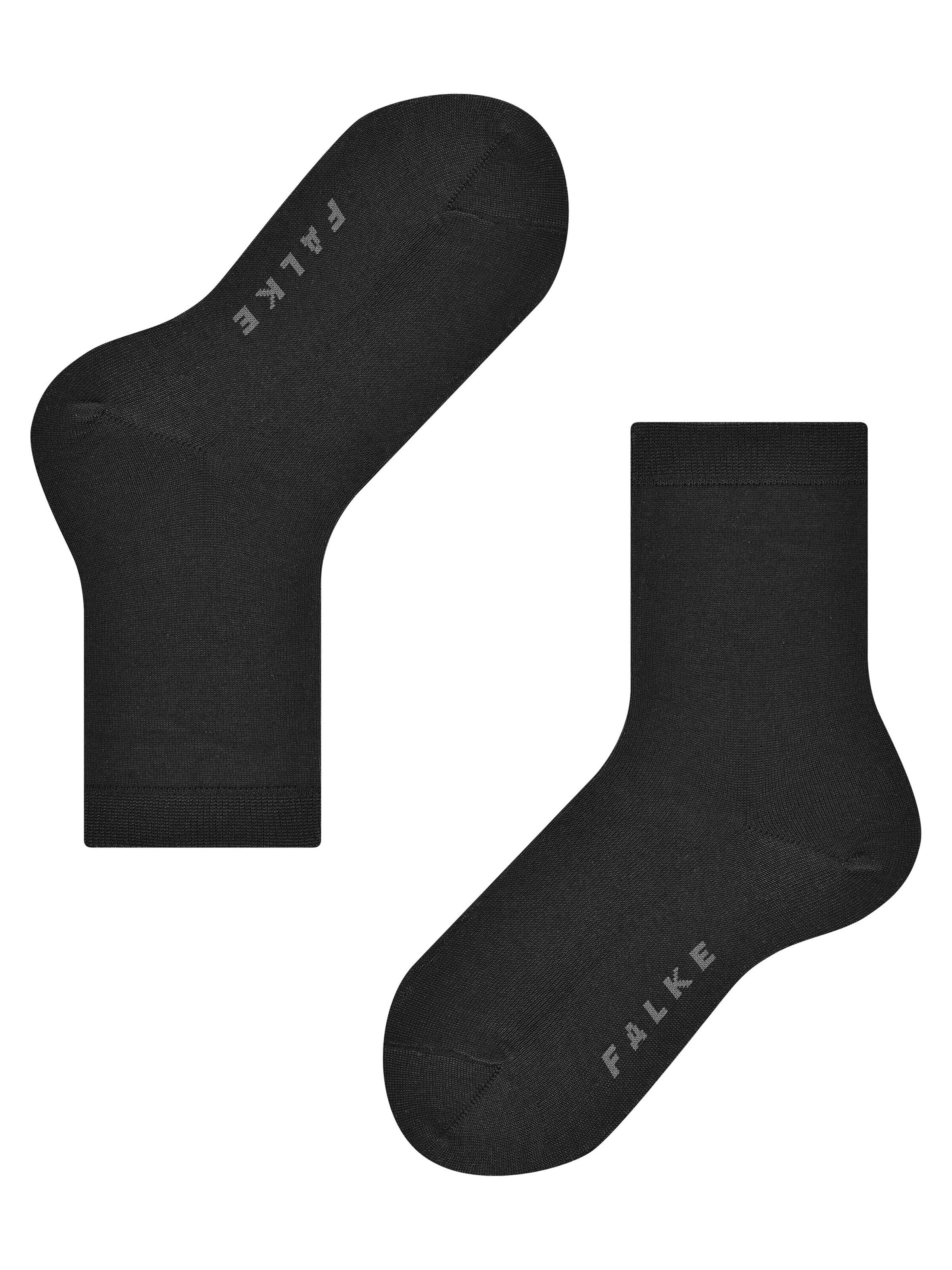 FALKE Socks 'Cotton Finesse' in Black