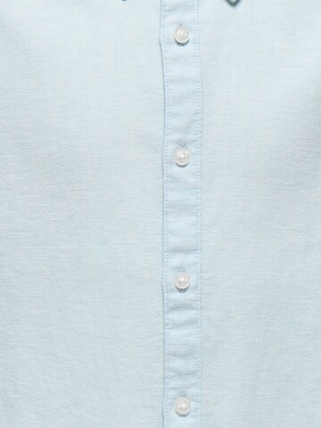Only & Sons Junior Regular fit Button Up Shirt 'OSJCAIDEN' in Blue