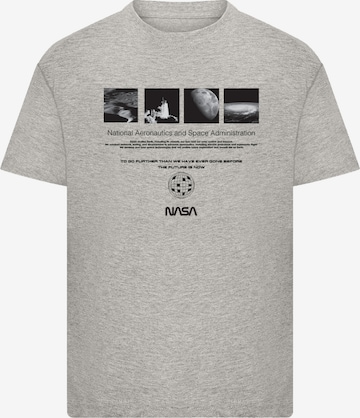 F4NT4STIC Shirt 'NASA Retro Photo Ad The Future Is Now' in Grey: front