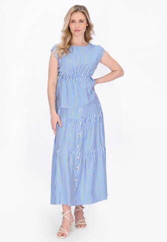 Chemisier Usha en bleu