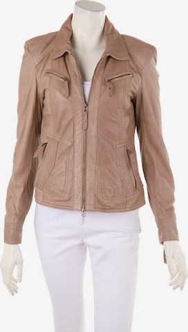 MILESTONE Lederjacke S in Beige: predná strana