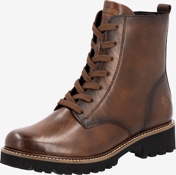 Bottines à lacets REMONTE en marron : devant