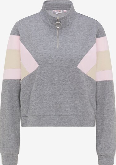 myMo ATHLSR Sportska sweater majica u bež / siva melange / pastelno roza, Pregled proizvoda
