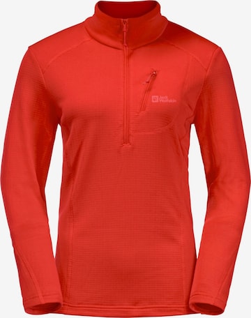 Veste en polaire fonctionnelle JACK WOLFSKIN en orange : devant
