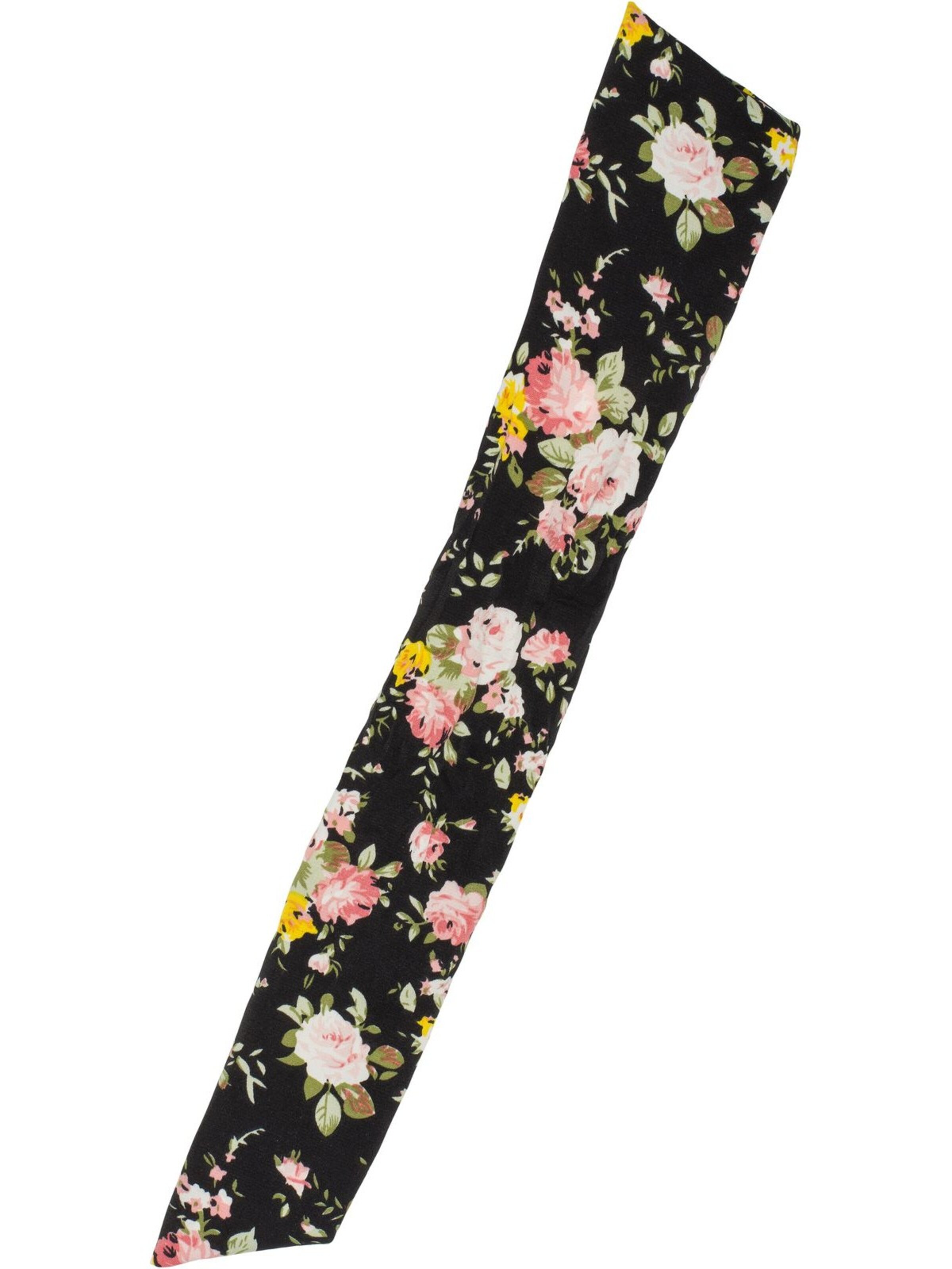 styleBREAKER Haarschmuck 'Perlen Haargummi mit Satin Schleife'‌‌‌‌‌‌‌ in Schwarz
