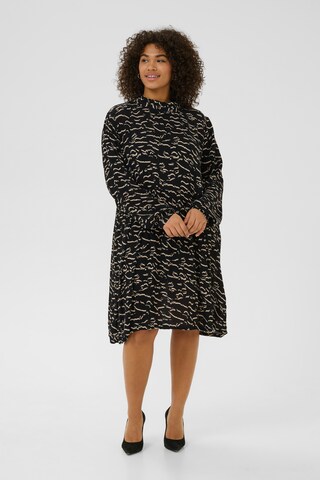 KAFFE CURVE Kleid 'Lune' in Schwarz