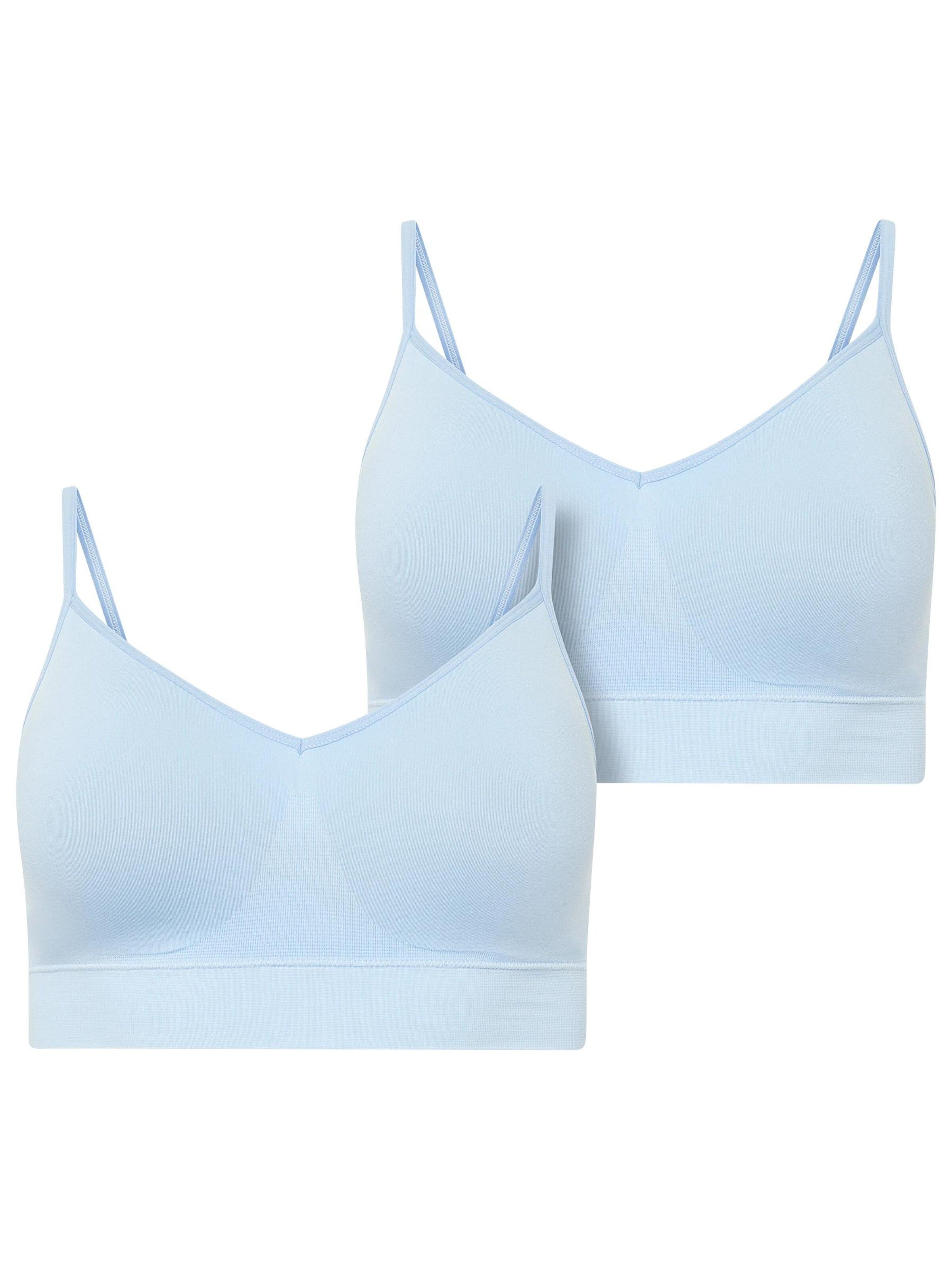 JOCKEY Bralette Sports Bra 'Seamfree™ Stretch Cami Strap Bralette - 2 Pack' in Blue: front