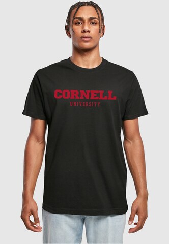 Merchcode Shirt 'Cornell University' in Zwart: voorkant