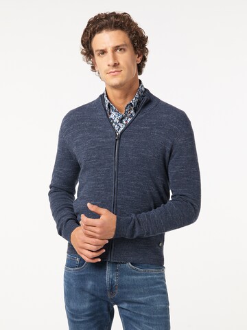 PIERRE CARDIN Knit Cardigan in Blue: front