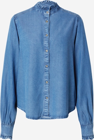 mbym Blouse 'Galiend' in Blauw: voorkant