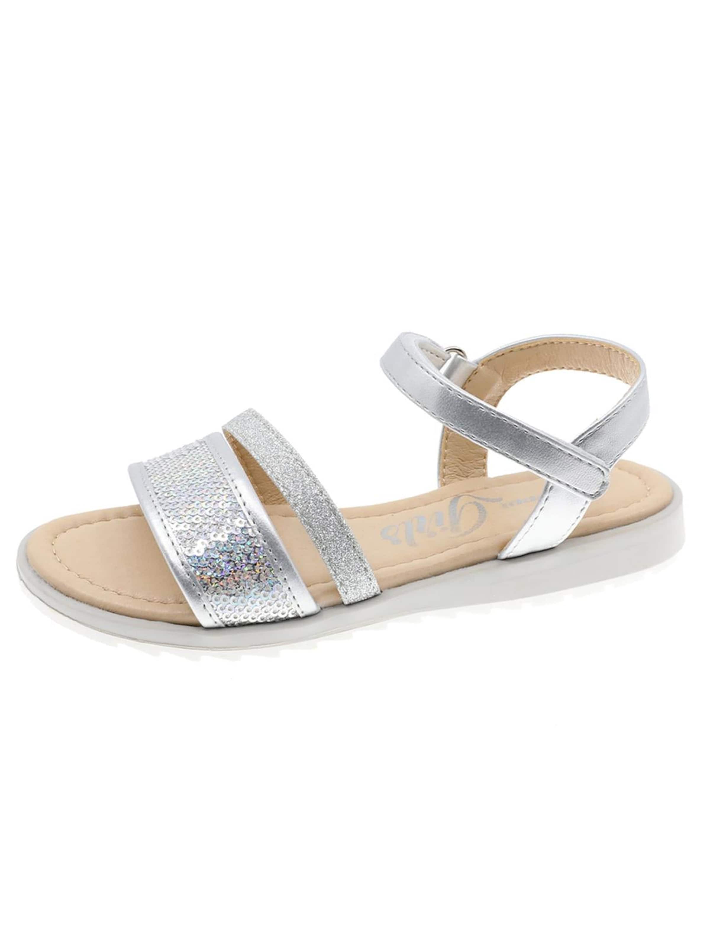 Beppi Sandalen in Zilver: voorkant