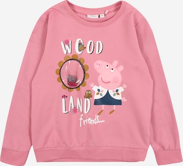 NAME IT Sweatshirt 'PEPPAPIG' in Pink: predná strana