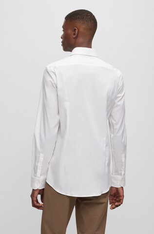 BOSS Regular Fit Hemd 'P-Hank' in Weiß