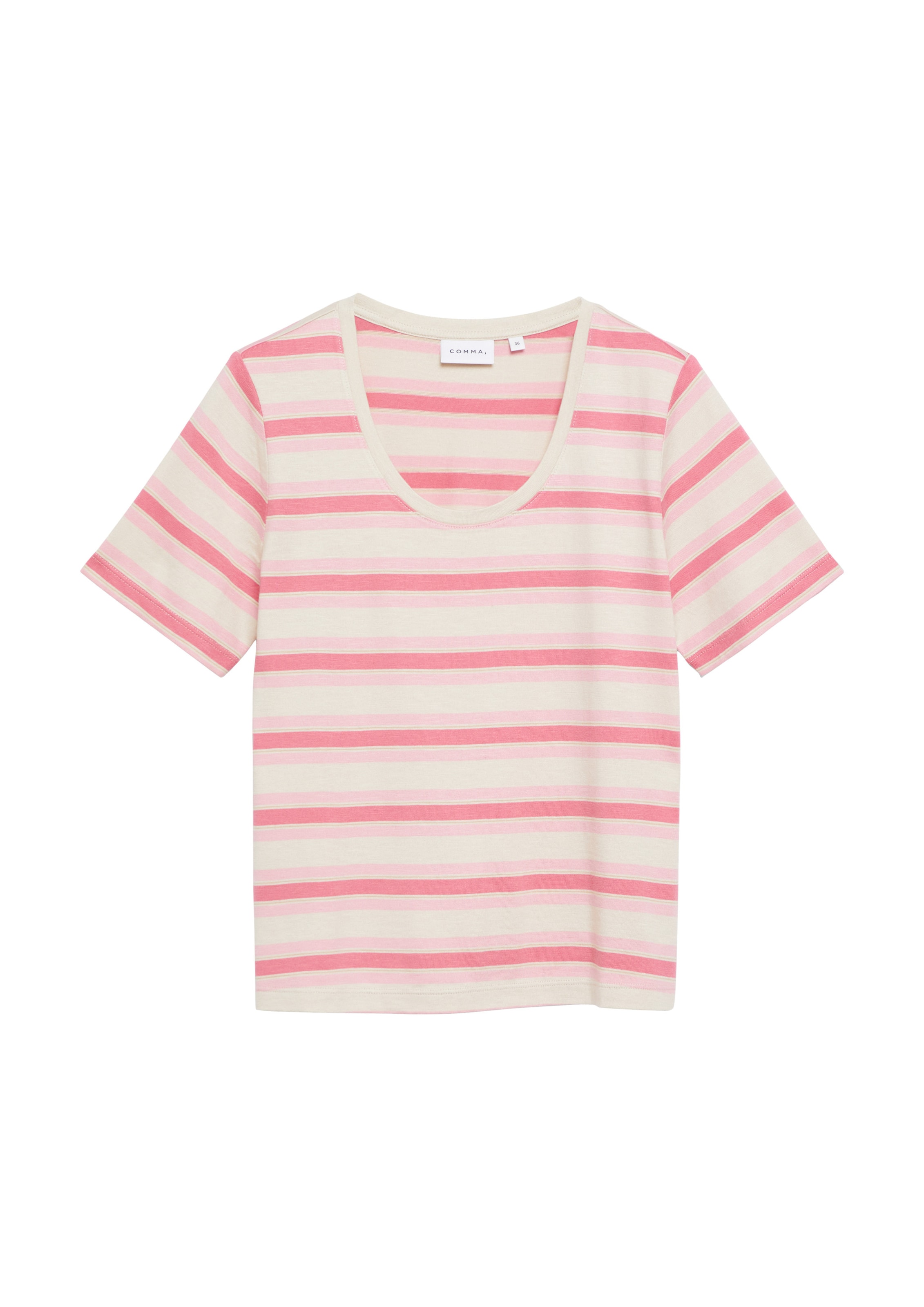 COMMA T-Shirt in Pink: Vorderseite
