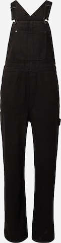 Monki Dungaree jeans in Black: front