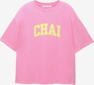 Pull&Bear Paita värissä vaaleanpunainen: etupuoli