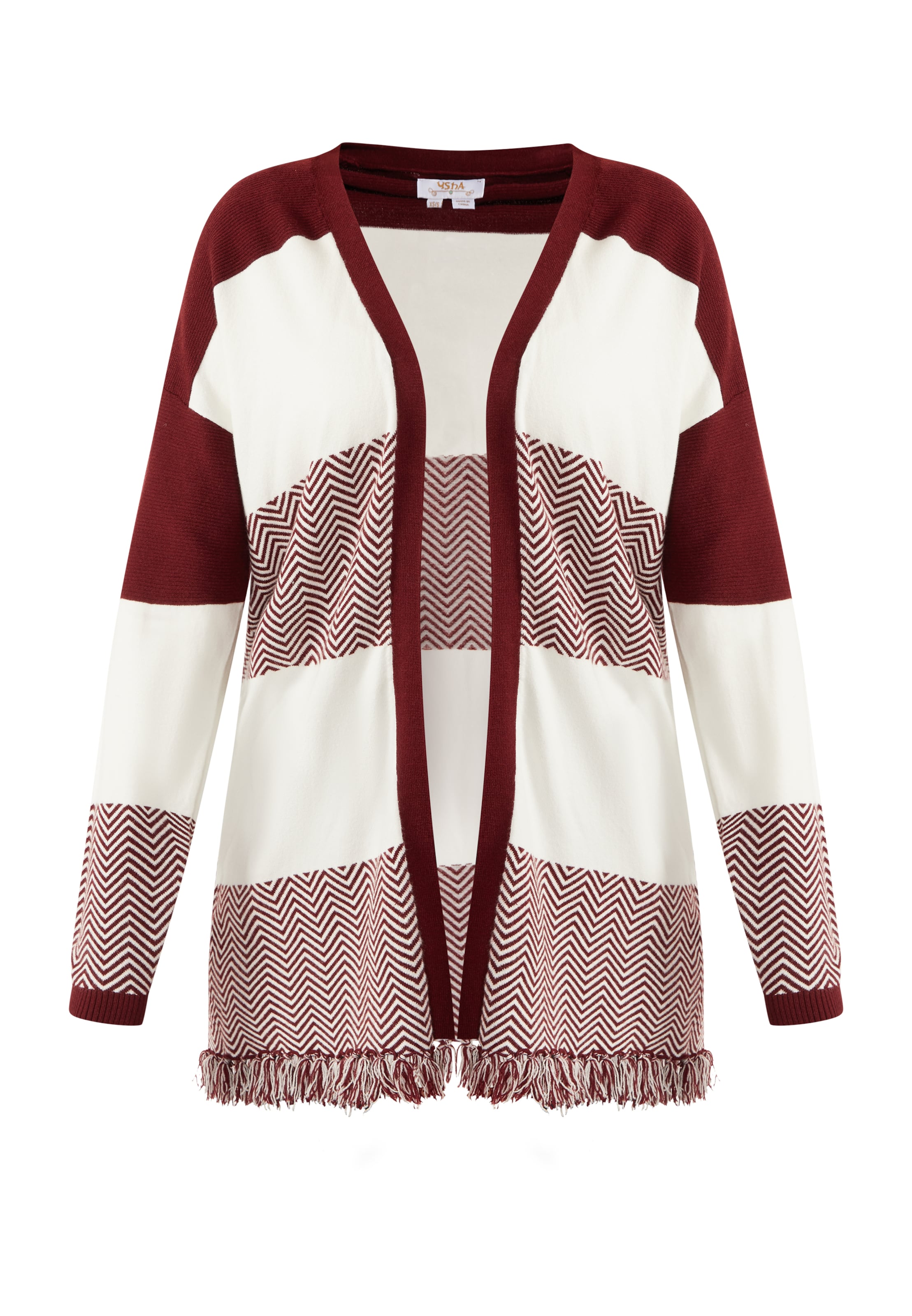 usha FESTIVAL Cardigan 'Carnea' i rød: forside