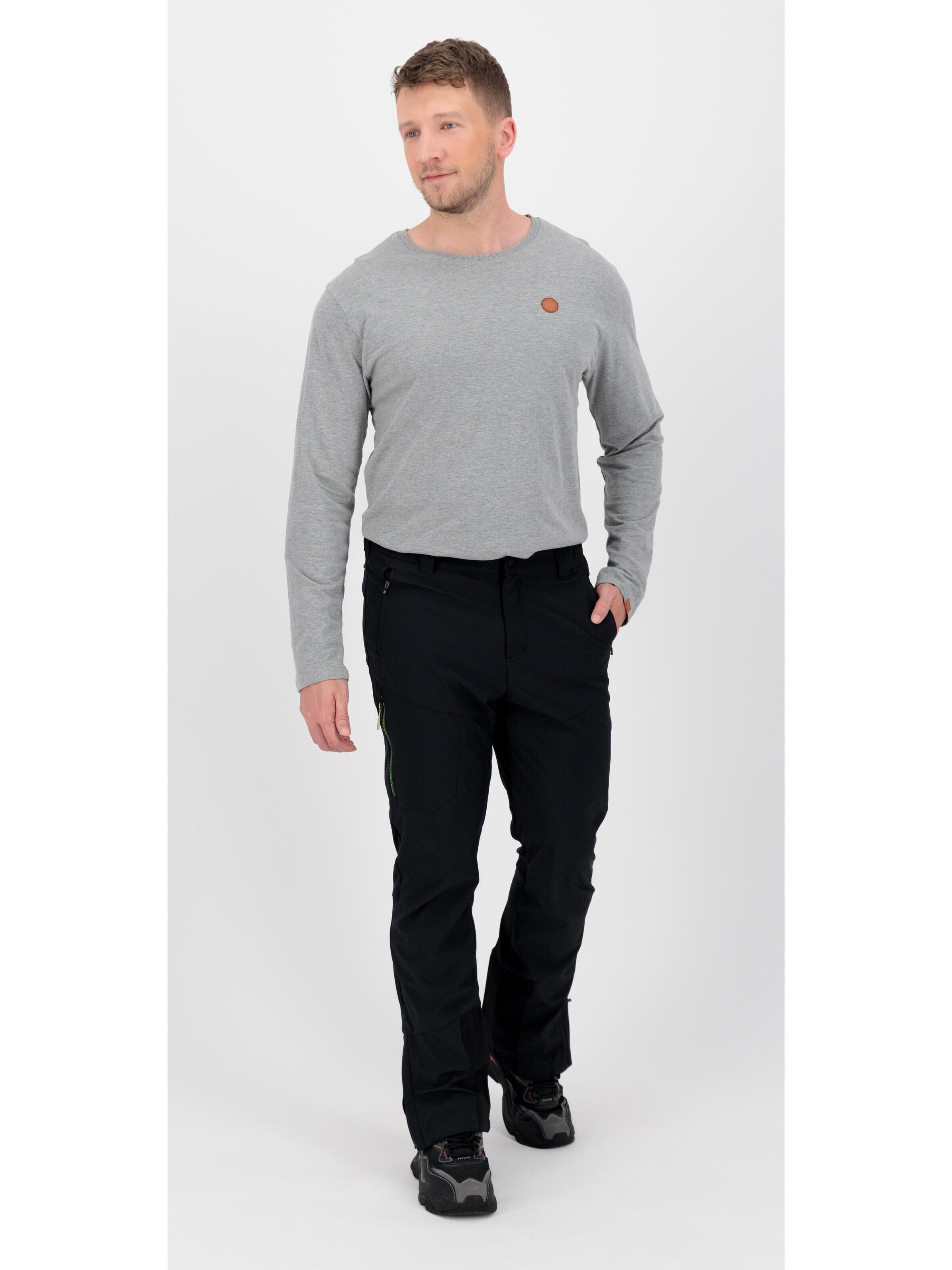 KILLTEC Slim fit Weatherproof pants 'KOW 48' in Black