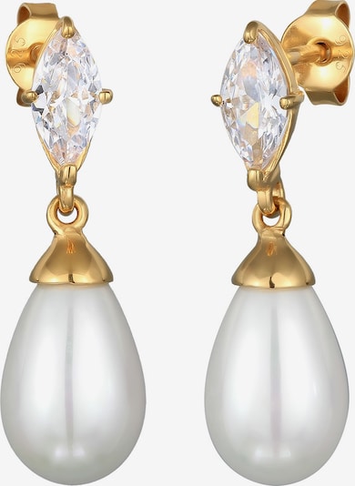 ELLI Náušnice - zlatá / perlově bílá, Produkt