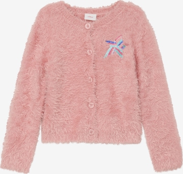 s.Oliver Knit Cardigan in Pink: front