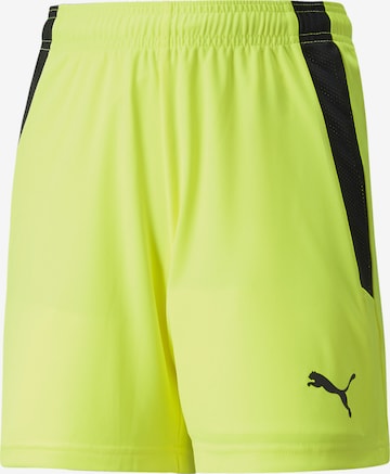 PUMA Regular Workout Pants in Yellow: front