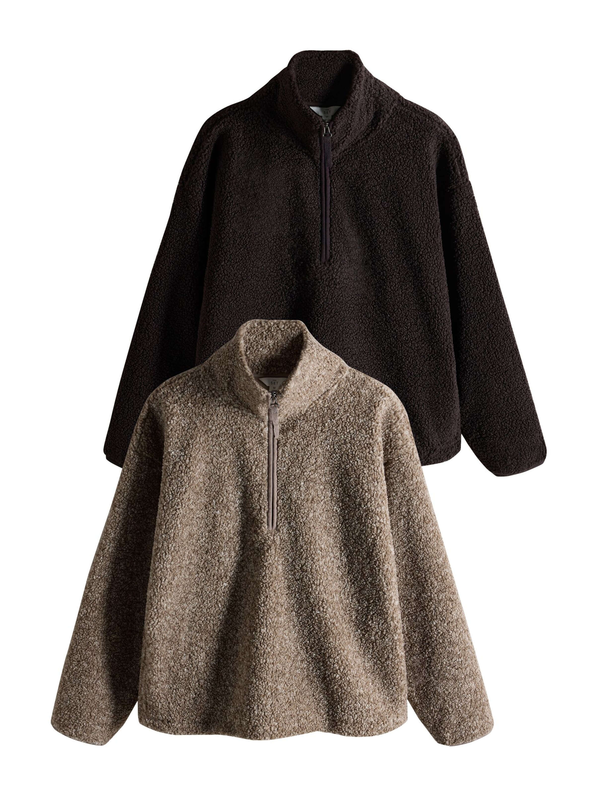 The Set Sweater in Brown: front