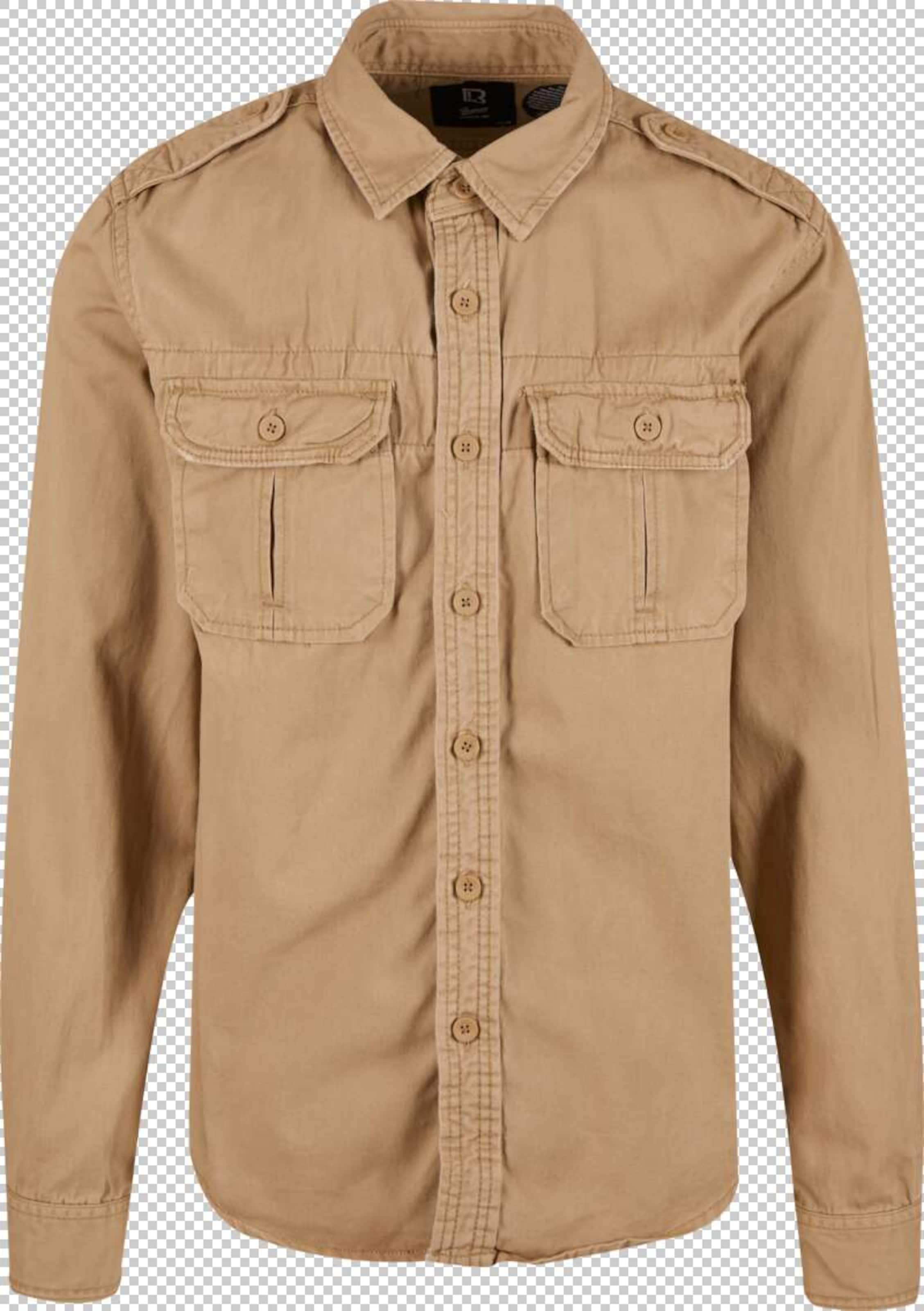 Brandit Klasický střih Košile – béžová: přední strana