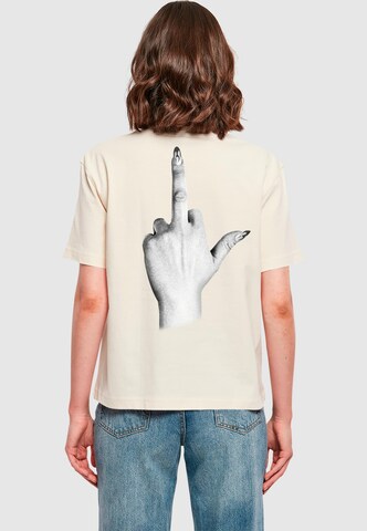 Mister Tee Shirt 'I Don't Give' in Beige: front