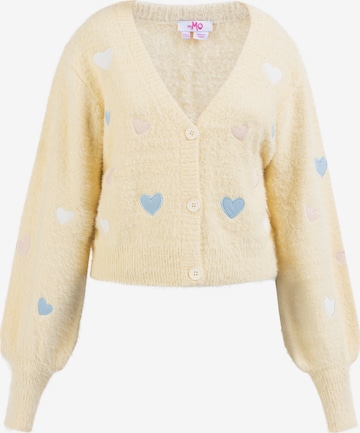 MYMO Knit Cardigan 'Biany' in Yellow: front